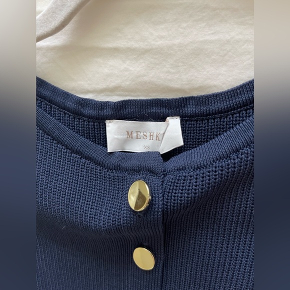 MESHKI SAWYER DRESS IN NAVY - Picture 6 of 7